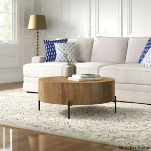 Aceton Coffee Table And Center Table - Craft Decor Amber Oak
