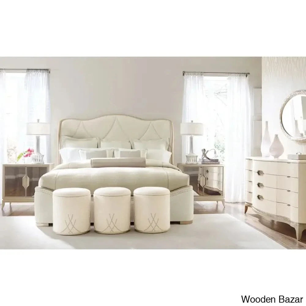 Adela Low Profile Sleigh Bed