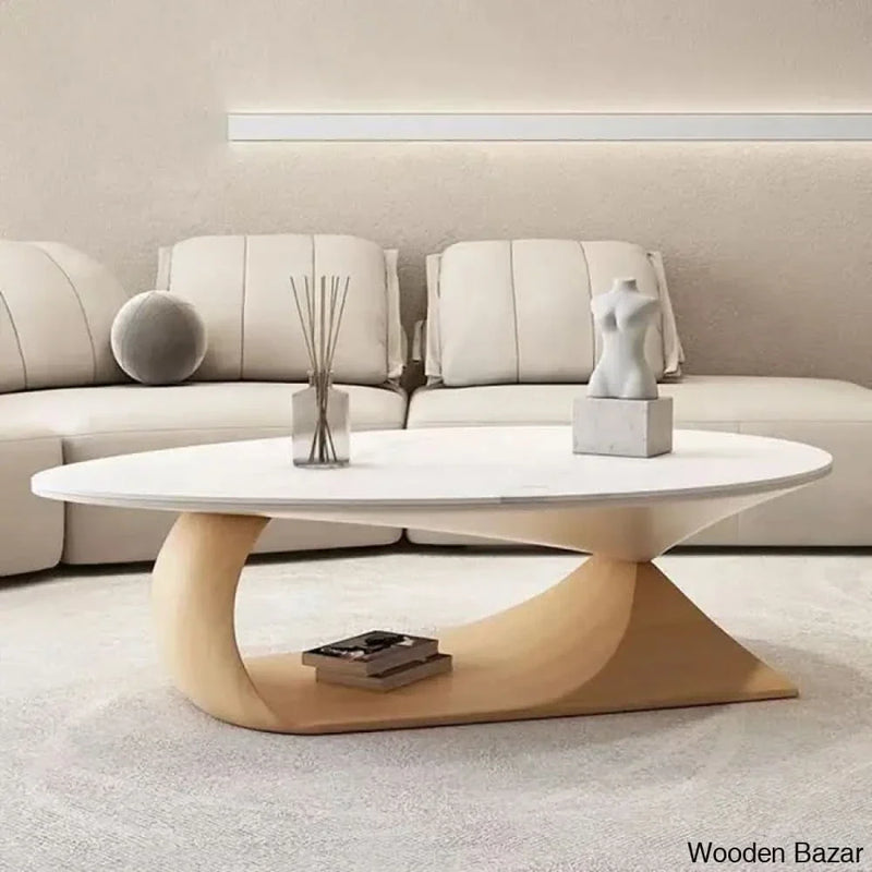 Albanese Abstract Coffee Table with Storage- Craft Decor