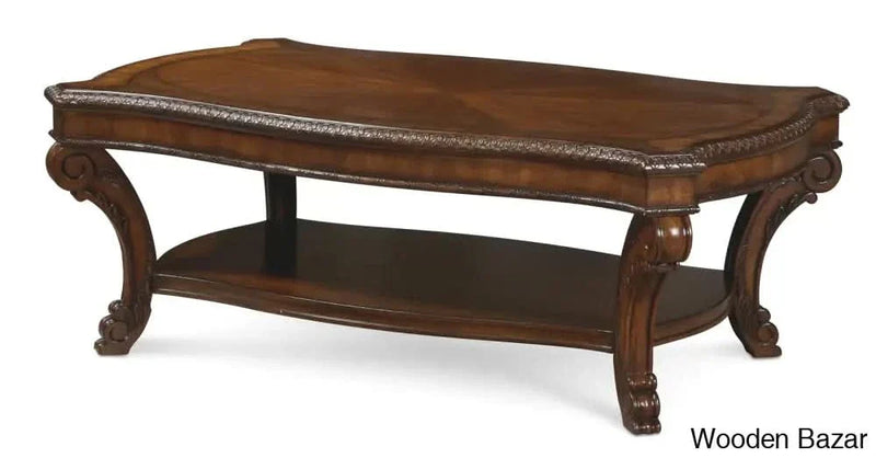 Alden Round Cocktail Table w/ Casters Coffee and Center Table