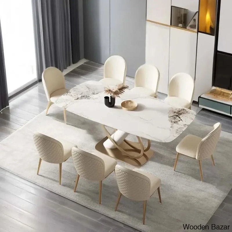Aldo Luxury Dining Table Set - Craft Decor 8 Seater