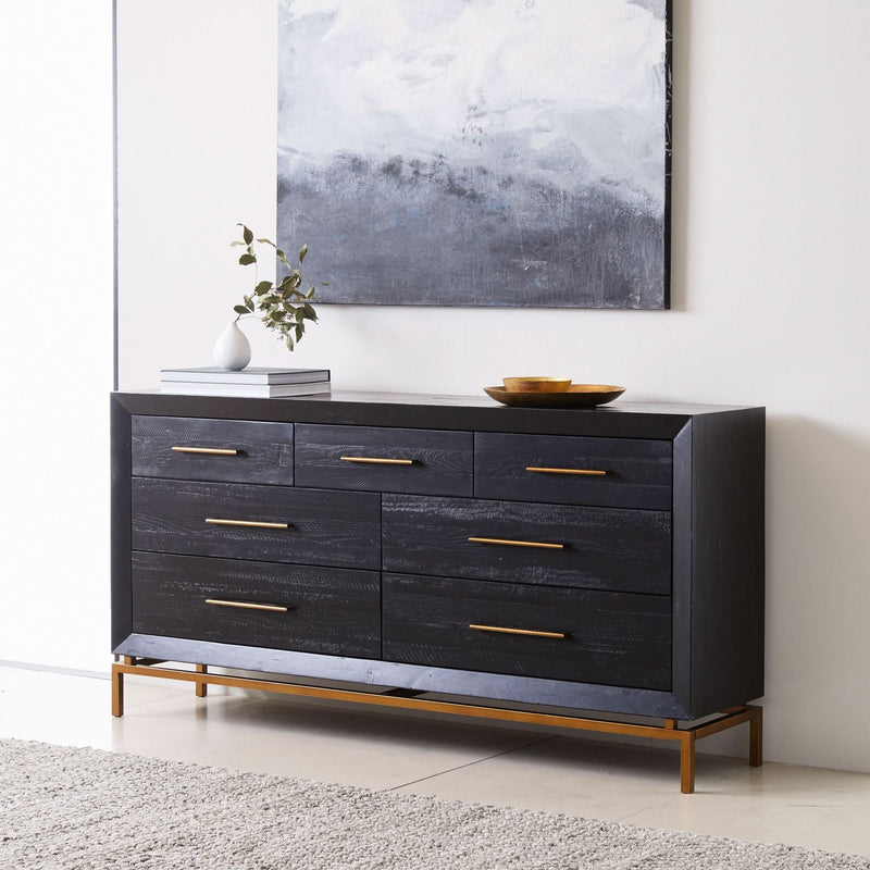 Burnished 7-Drawer Dresser