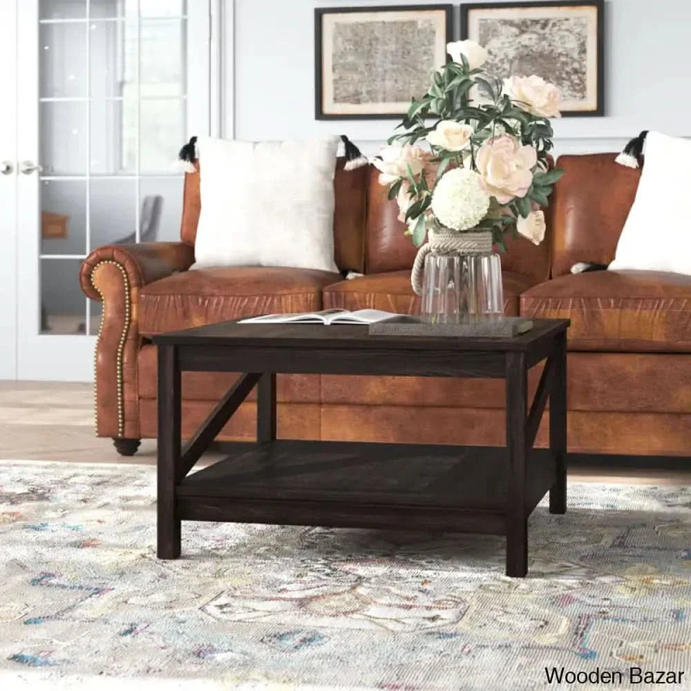Allisey Coffee And Center Table Walnut