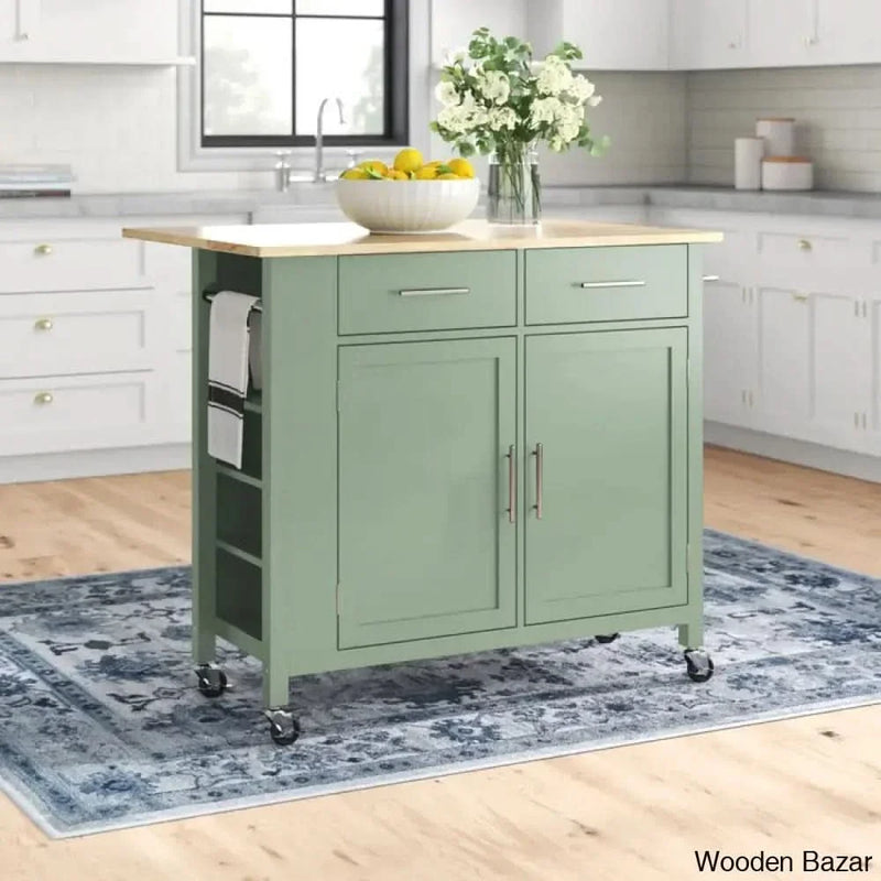 Allura Kitchen Island Kitchen trolley cart cabinet kitchen island with storage