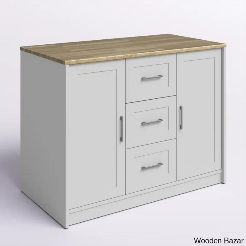 Allycia Kitchen Island Kitchen trolley cart cabinet kitchen island with storage