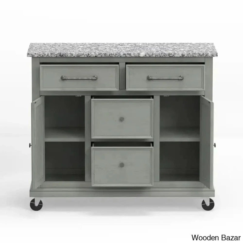 Andilynn Kitchen Cart Kitchen trolley cart cabinet kitchen island with storage