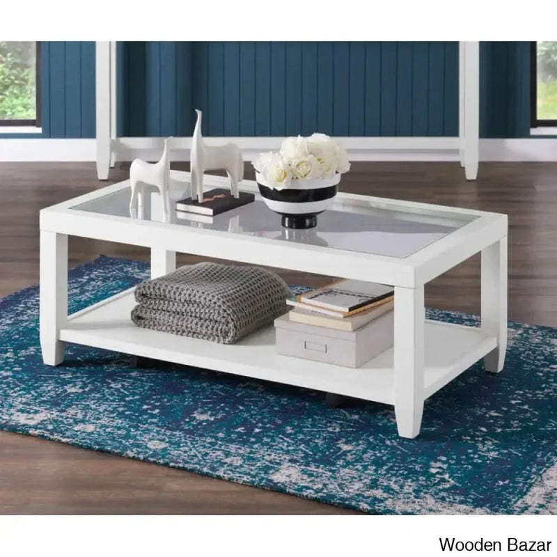 Arystani 4 Legs Coffee and center Table with Storage