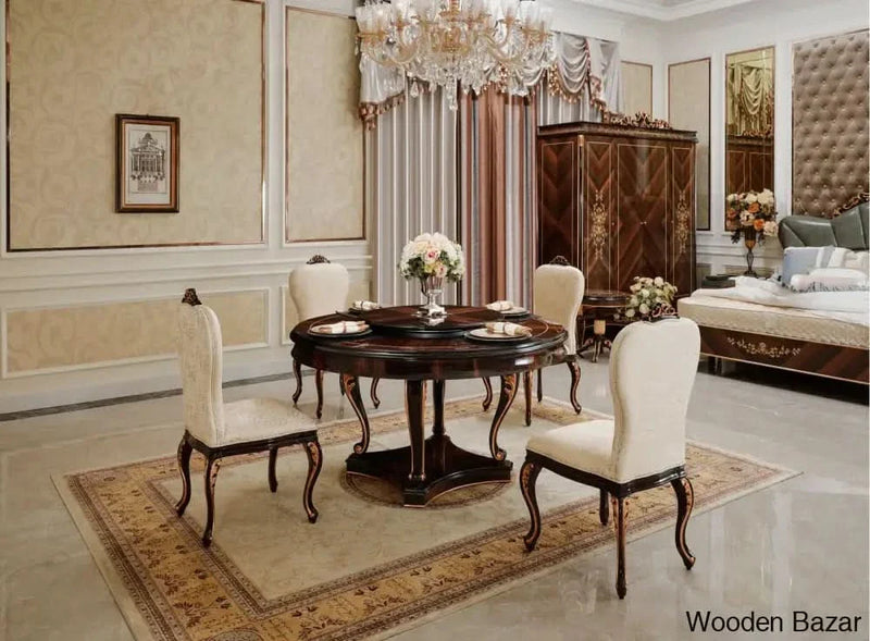 Athena 5 - Piece Solid Wood Top Dining Set
