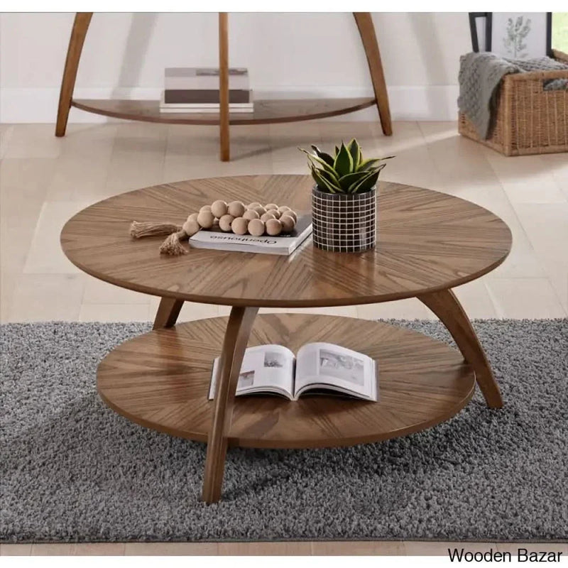 Atreu Wood Coffee Table with Storage