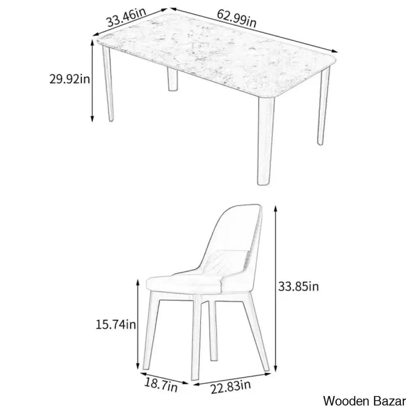 Austria New 4 Seater Dining Table Set For Modern Homes