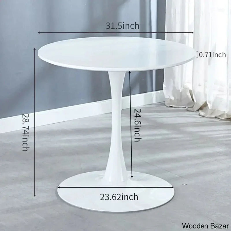 Avery New 4 Seater Pedestal Dining Set - Craft Decor
