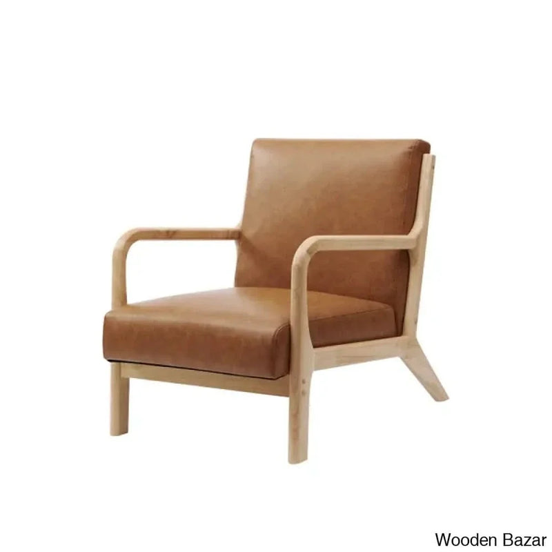 Barrick Vegan Leather Armchair - Craft Decor