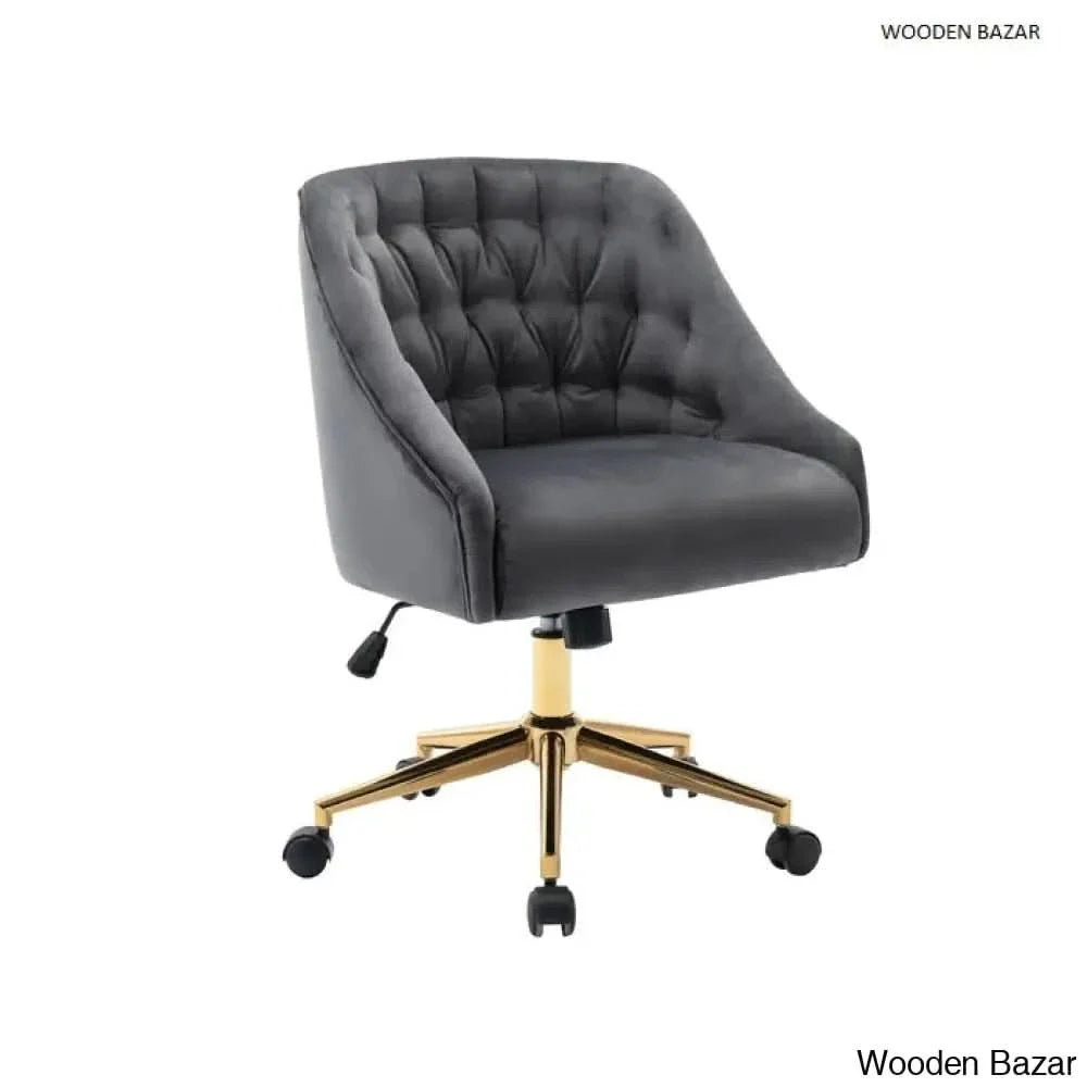 Batrice Velvet Task Chair Craft Decor