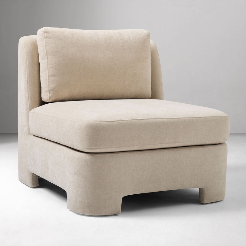 Wigamount Armless Lounge Upholstered Chair - Craft Decor
