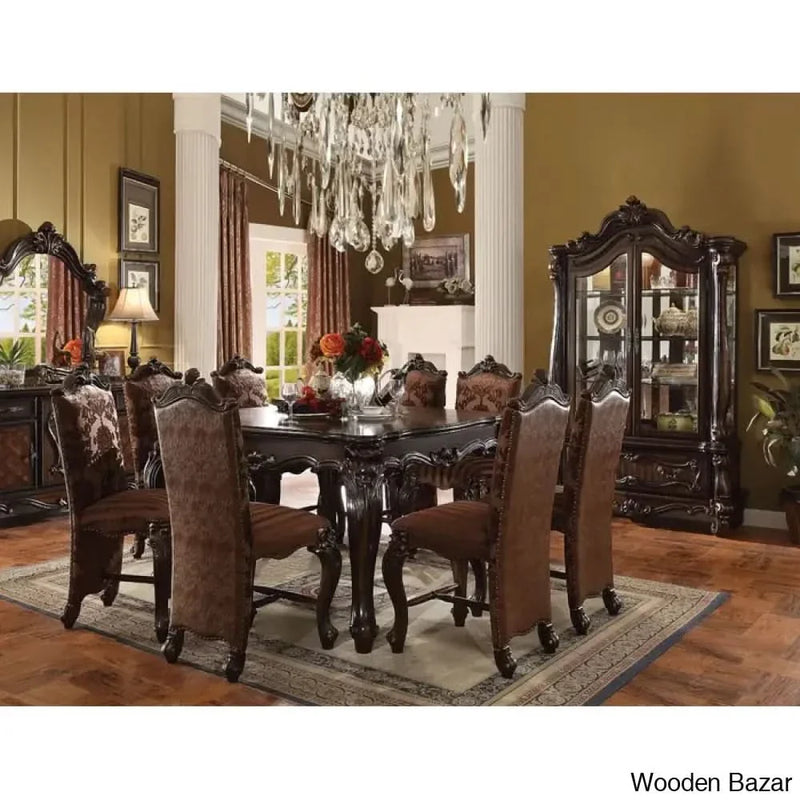 Best Benjamin 8 Seater Dining Table Set With Square Leg Table - Craft Decor