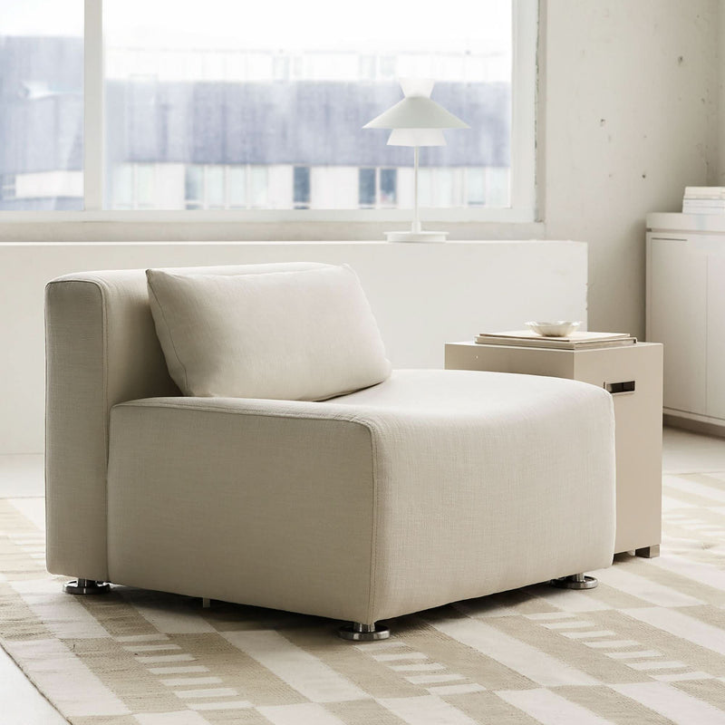 Shrinag Cotton Curved Armless Chair - Craft Decor