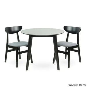 Blaan New 2 Seater Dining Table Set - Craft Decor White