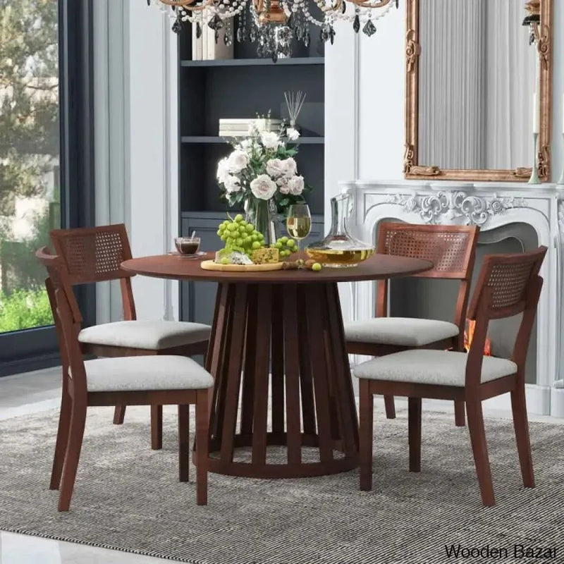 BlackBurn 4 seater Dining Table set - Craft Decor