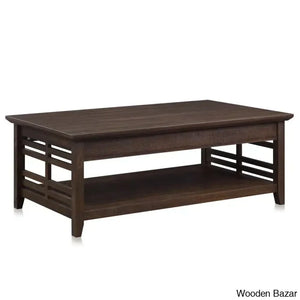 Bovadillas Floor Shelf Coffee And Center Table With Storage 47.72’’ L Espresso