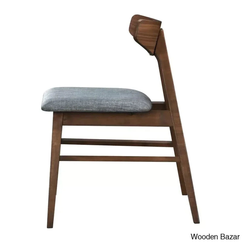 Bryssia Side Chair in Walnut (Set of 2)