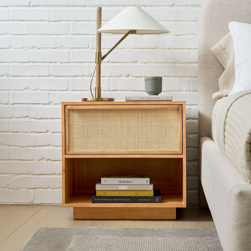 Qanter Rattan Nightstand/ Bedside Table - Craft Decor