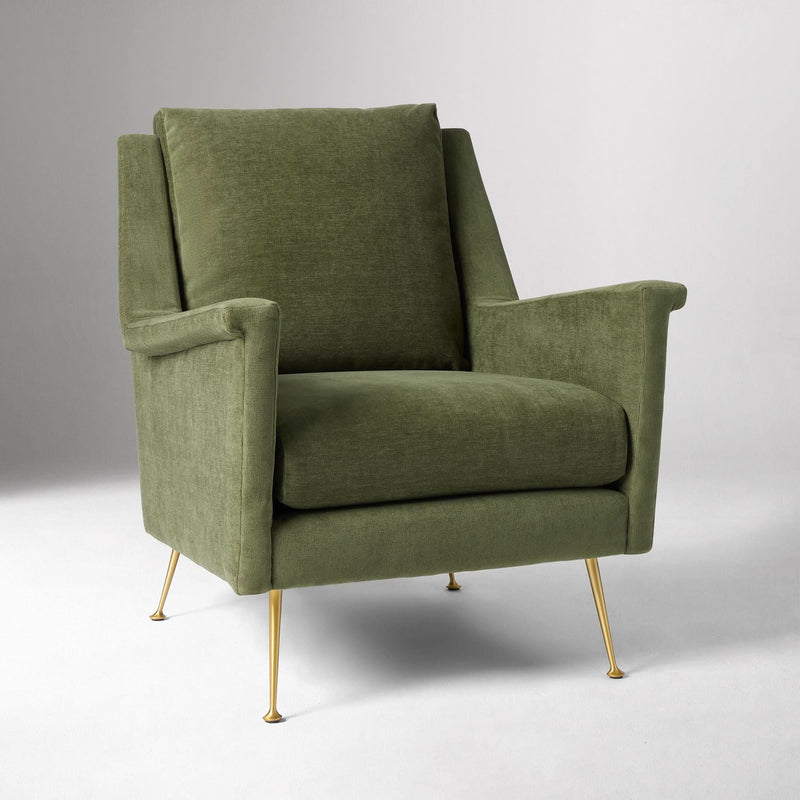 Cardiyon Mid-Century Chair in Metal Legs - Craft Decor
