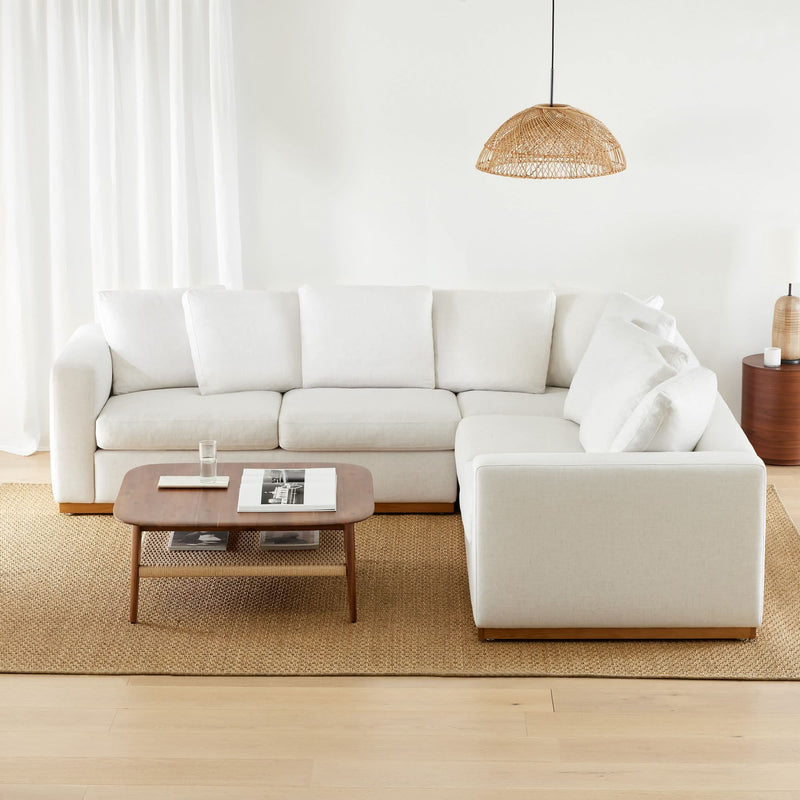 Rinper Mid-Century Square Coffee Table- Craft Decor