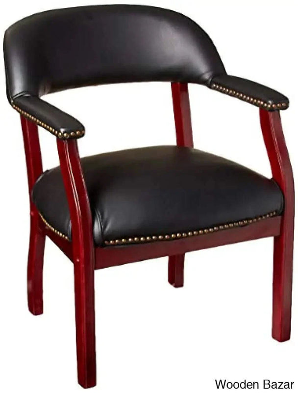 Chair In Black Vinyl -Craft Decor
