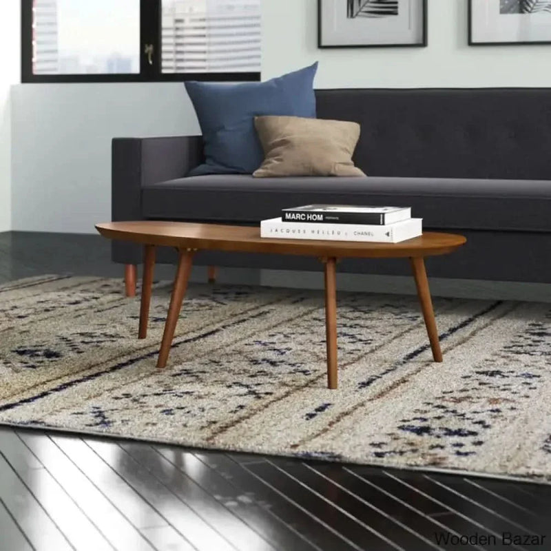 Chandrima Solid Wood Coffee Table and Center Table