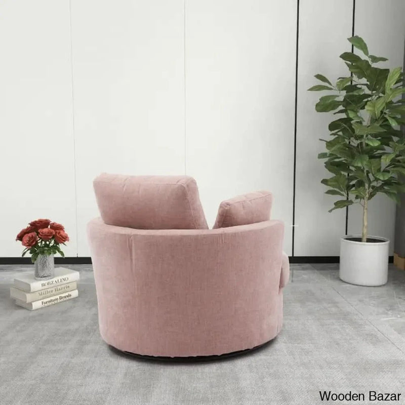 Chemaia 41.8'' Wide Barrel Chair