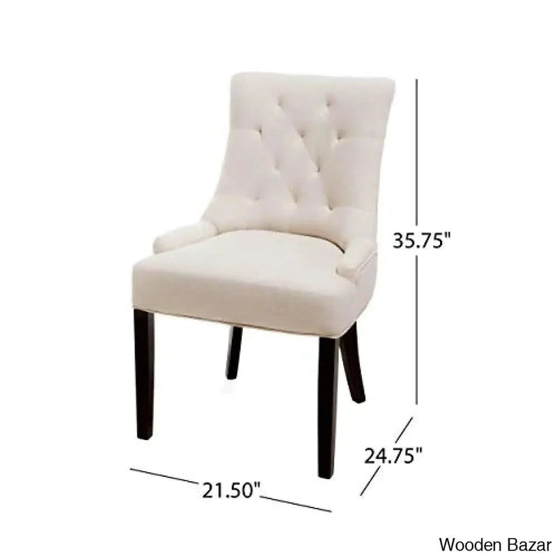 Christopher Knight Home Hayden Tufted Fabric Dining / Accent Chairs, 2-Pcs Set, Beige