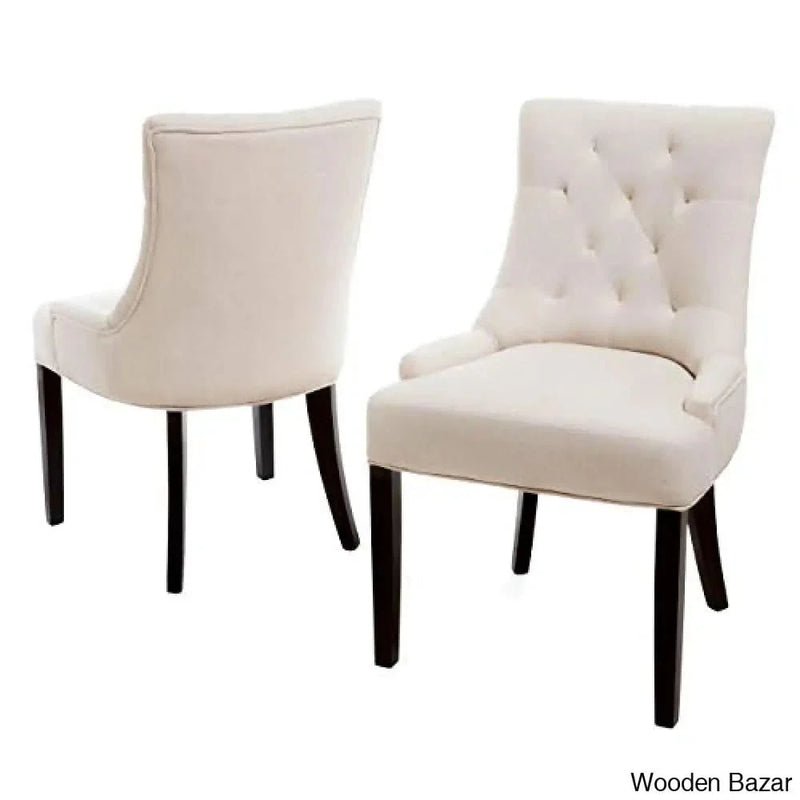 Christopher Knight Home Hayden Tufted Fabric Dining / Accent Chairs, 2-Pcs Set, Beige