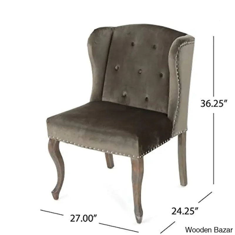 Christopher Knight Home Niclas Velvet Chair, Grey