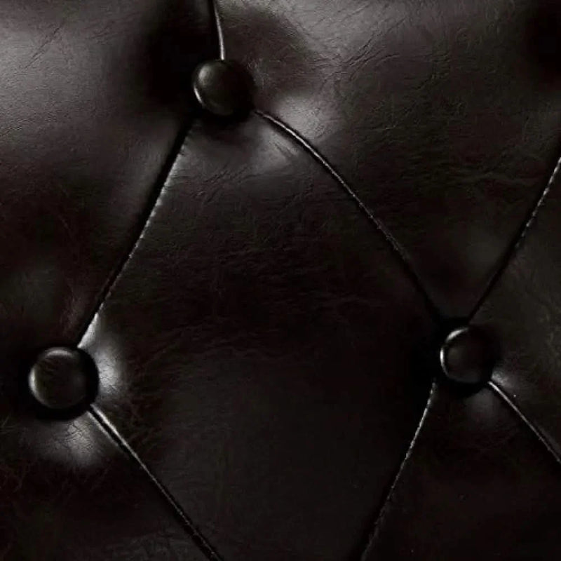 Christopher Knight Home Palermo Leather Tufted Dining Chairs, 2-Pcs Set, Brown