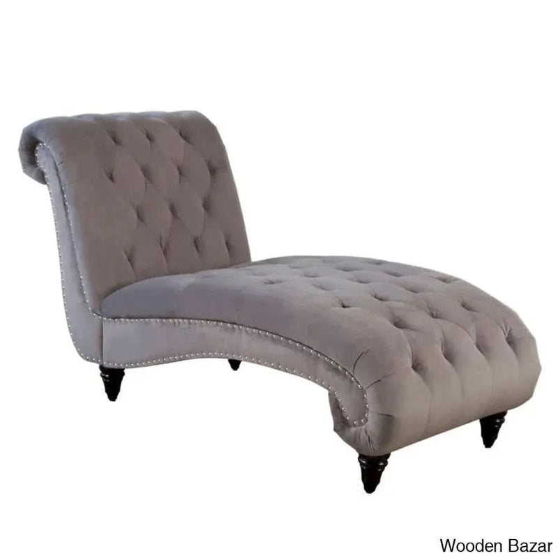 Clanton Tufted Bonded Chaise Lounge