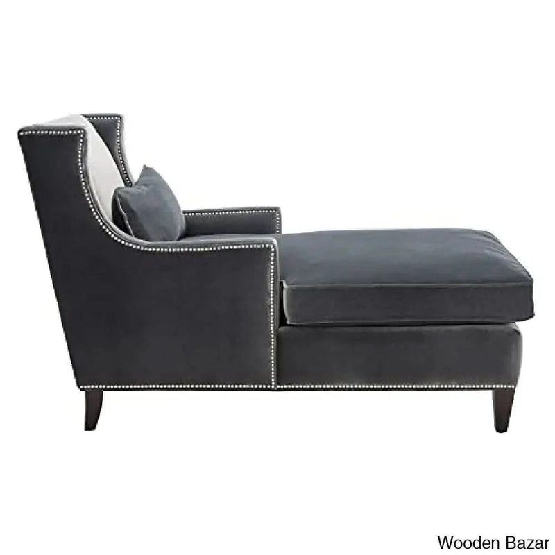 Couture Collection Vitali Studded Chaise Studded lounge Sofa Chair Only with extremely well fabric.
