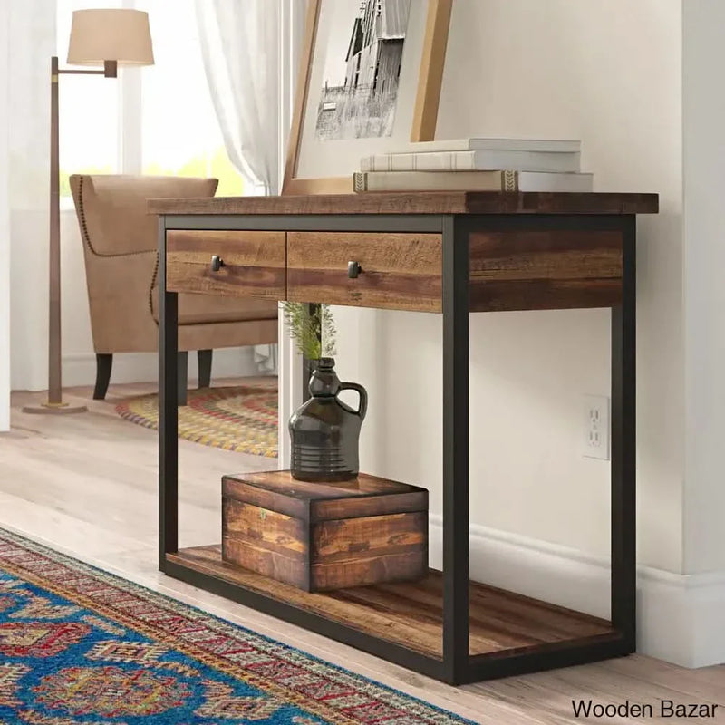 Craman Console Table in teak wood