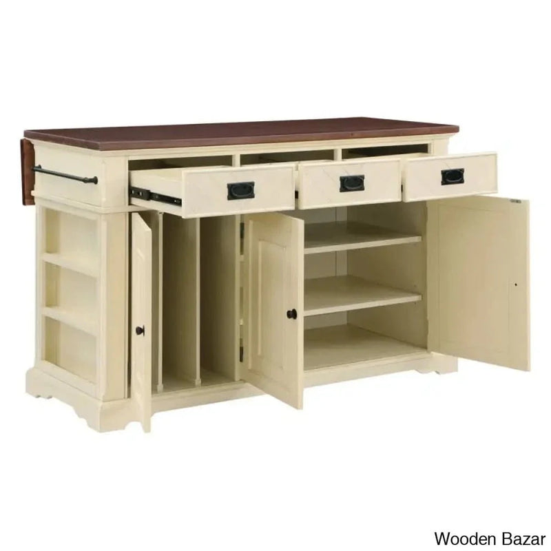 Damon Wood Kitchen Island Kitchen trolley cart cabinet kitchen island with storage
