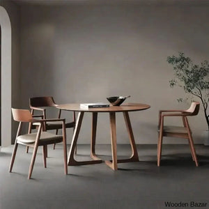 Dana 4 Seater Solid Wood Sled Dining Set - Craft Decor 29.5’’H X 51.2’’L 51.2’’W