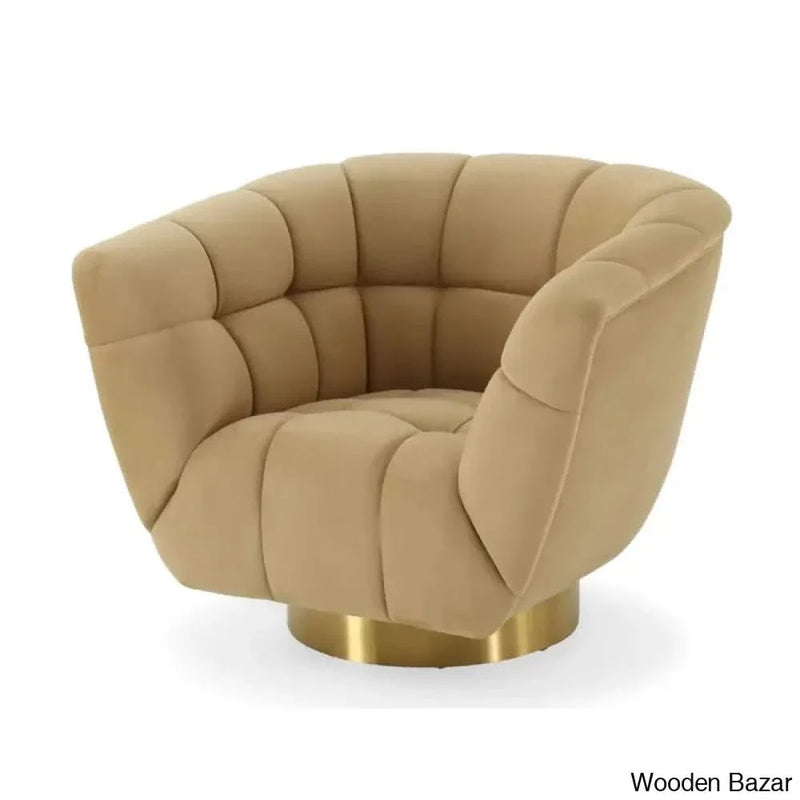 Dane Latest Upholstered Swivel Accent Chair - Craft Decor