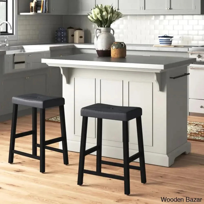 Diamondback 50'' Wide Kitchen Island Set with Stainless Steel Top Kitchen trolley cart cabinet kitchen island with storage