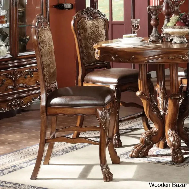 Donald Royal 4 Seater Dining Table Set For Large Luxury Homes