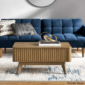 Dorcus Modern Coffee Table And Center Table - Craft Decor Natural Walnut