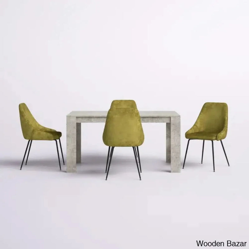Dunstan Stylish 4 Seater Dining Table Set - Craft Decor