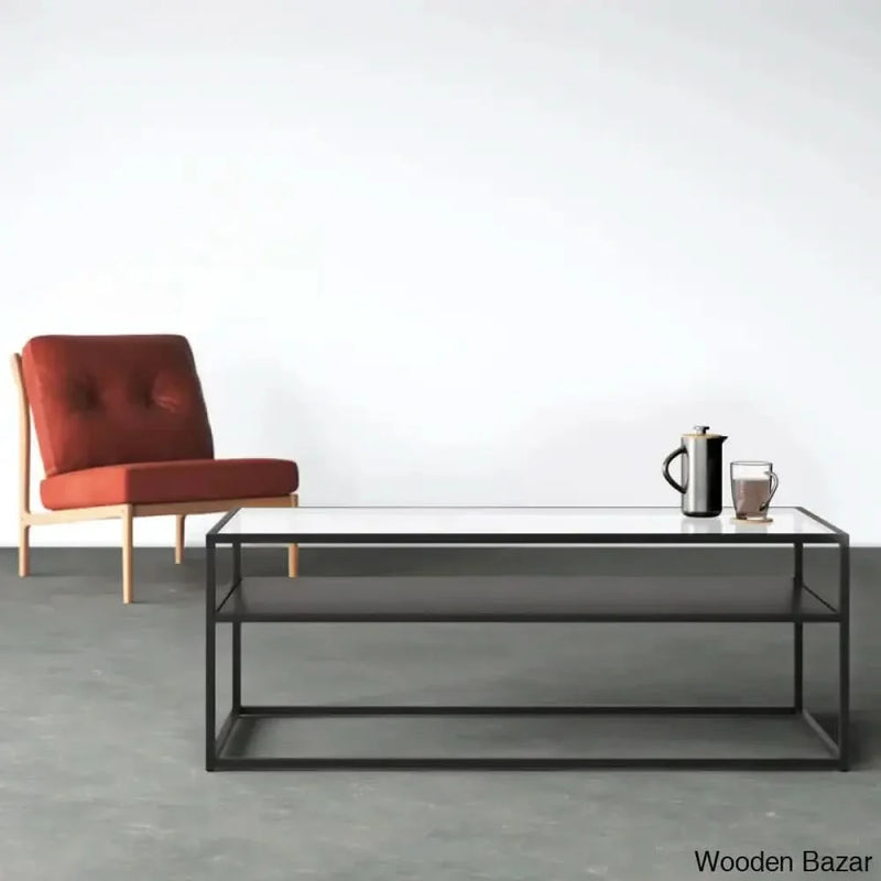 Durany Glass Top Coffee and center Table