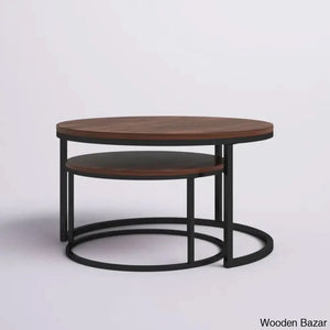 Emoryl Nesting Coffee And Center Table Retro Stripes