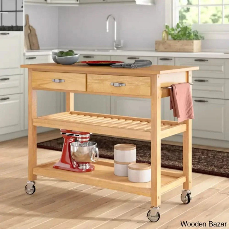 Ewart Kitchen Island Kitchen trolley cart cabinet kitchen island with storage