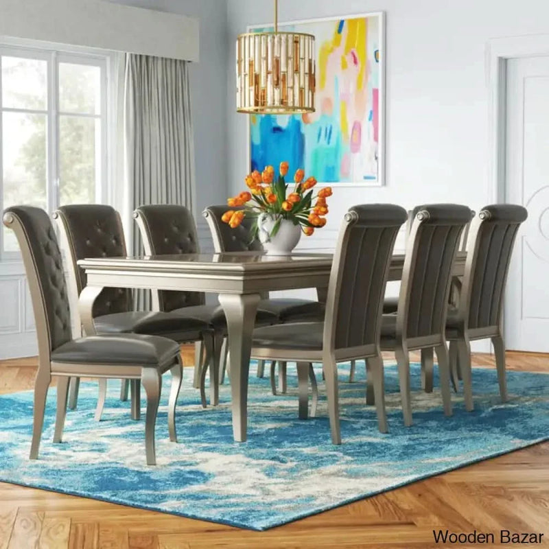 Falco New 8 Seater Extendable Dining Table Set - Craft Decor