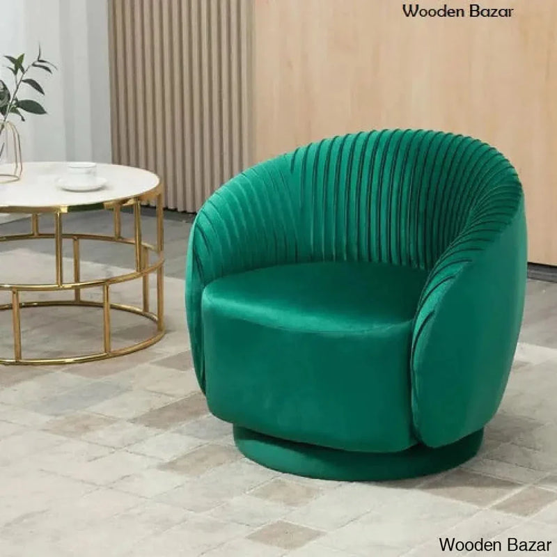 Fazeela 28'' Wide Tufted Swivel Barrel Chair