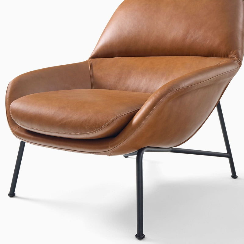 Quilex Mid-Century Leather Chair - Craft Decor